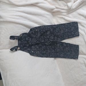 Vintage Mc Kids Black velvet overalls